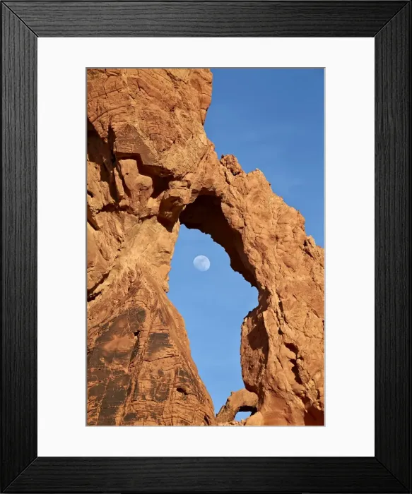 Framed Print : Near-full moon rising through an arch, Valley of Fire State Park, Nevada, United States of America, North America Framed Print : Near-full moon rising through an arch, Valley of Fire State Park, Nevada, United States of America, North America