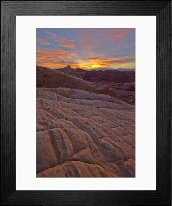 Framed Print : Fiery sunrise above sandstone formations, Valley of Fire State Park, Nevada, United States of America, North America Framed Print : Fiery sunrise above sandstone formations, Valley of Fire State Park, Nevada, United States of America, North America