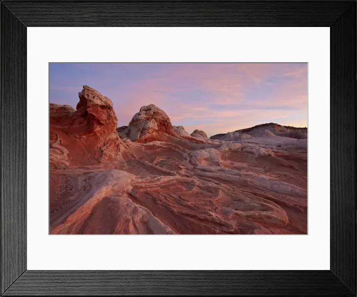 Framed Print : White and pink sandstone ridges, White Pocket, Vermilion Cliffs National Monument, Arizona, United States of America, North America Framed Print : White and pink sandstone ridges, White Pocket, Vermilion Cliffs National Monument, Arizona, United States of America, North America