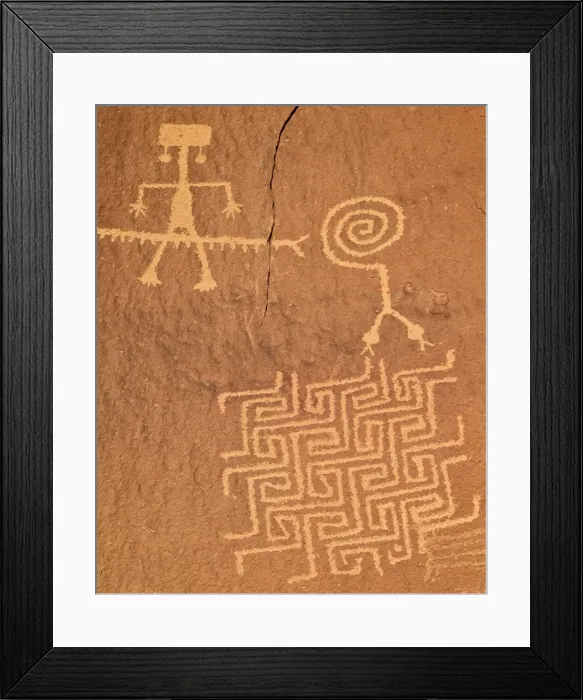 Framed Print : Petroglyphs, Coyote Buttes Wilderness, Vermilion Cliffs National Monument, Arizona, United States of America, North America Framed Print : Petroglyphs, Coyote Buttes Wilderness, Vermilion Cliffs National Monument, Arizona, United States of America, North America