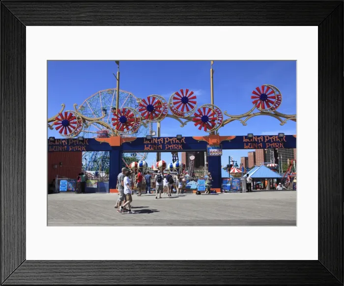 Framed Print : Luna Park, Boardwalk, Coney Island, Brooklyn, New York City, United States of America, North America Framed Print : Luna Park, Boardwalk, Coney Island, Brooklyn, New York City, United States of America, North America