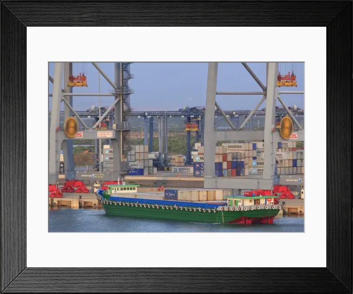 Framed Print : Container ship in Phu My Port, Ho Chi Minh City (Saigon), Vietnam, Indochina, Southeast Asia, Asia Framed Print : Container ship in Phu My Port, Ho Chi Minh City (Saigon), Vietnam, Indochina, Southeast Asia, Asia