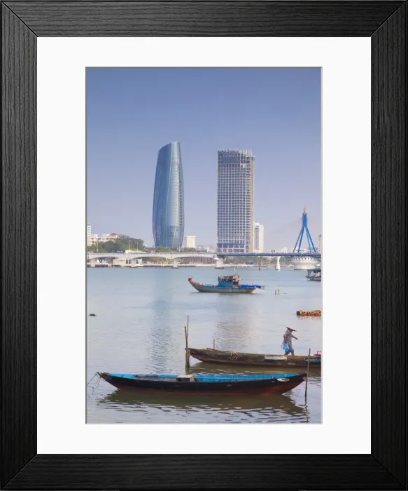Framed Print : Song River and city skyline, Da Nang, Vietnam, Indochina, Southeast Asia, Asia Framed Print : Song River and city skyline, Da Nang, Vietnam, Indochina, Southeast Asia, Asia