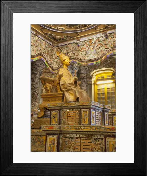 Framed Print : Statue of Khai Dinh at Tomb of Khai Dinh, UNESCO World Heritage Site, Hue, Thua Thien-Hue, Vietnam, Indochina, Southeast Asia, Asia Framed Print : Statue of Khai Dinh at Tomb of Khai Dinh, UNESCO World Heritage Site, Hue, Thua Thien-Hue, Vietnam, Indochina, Southeast Asia, Asia