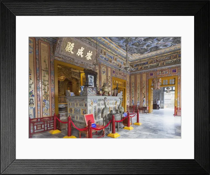 Framed Print : Interior of Tomb of Khai Dinh, UNESCO World Heritage Site, Hue, Thua Thien-Hue, Vietnam, Indochina, Southeast Asia, Asia Framed Print : Interior of Tomb of Khai Dinh, UNESCO World Heritage Site, Hue, Thua Thien-Hue, Vietnam, Indochina, Southeast Asia, Asia