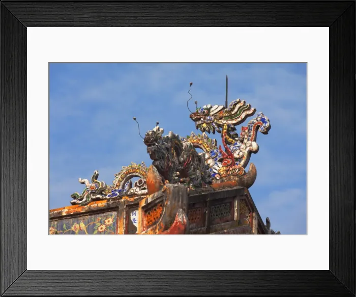 Framed Print : Detail of roof at Tomb of Minh Mang, UNESCO World Heritage Site, Hue, Thua Thien-Hue, Vietnam, Indochina, Southeast Asia, Asia Framed Print : Detail of roof at Tomb of Minh Mang, UNESCO World Heritage Site, Hue, Thua Thien-Hue, Vietnam, Indochina, Southeast Asia, Asia