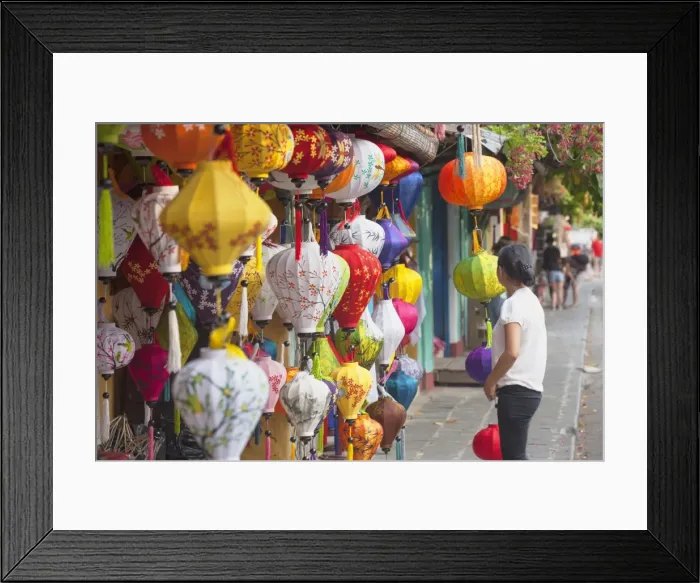 Framed Print : Woman at lantern shop, Hoi An, UNESCO World Heritage Site, Quang Nam, Vietnam, Indochina, Southeast Asia, Asia Framed Print : Woman at lantern shop, Hoi An, UNESCO World Heritage Site, Quang Nam, Vietnam, Indochina, Southeast Asia, Asia
