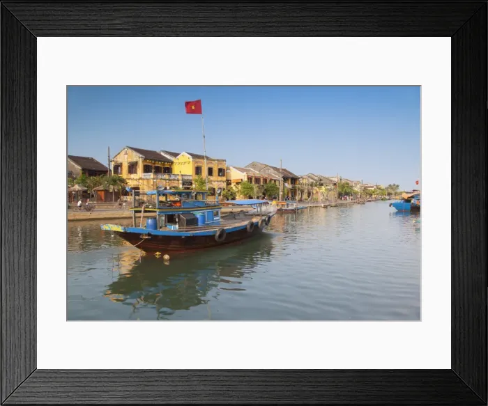 Framed Print : Boats on Thu Bon River, Hoi An, UNESCO World Heritage Site, Quang Nam, Vietnam, Indochina, Southeast Asia, Asia Framed Print : Boats on Thu Bon River, Hoi An, UNESCO World Heritage Site, Quang Nam, Vietnam, Indochina, Southeast Asia, Asia