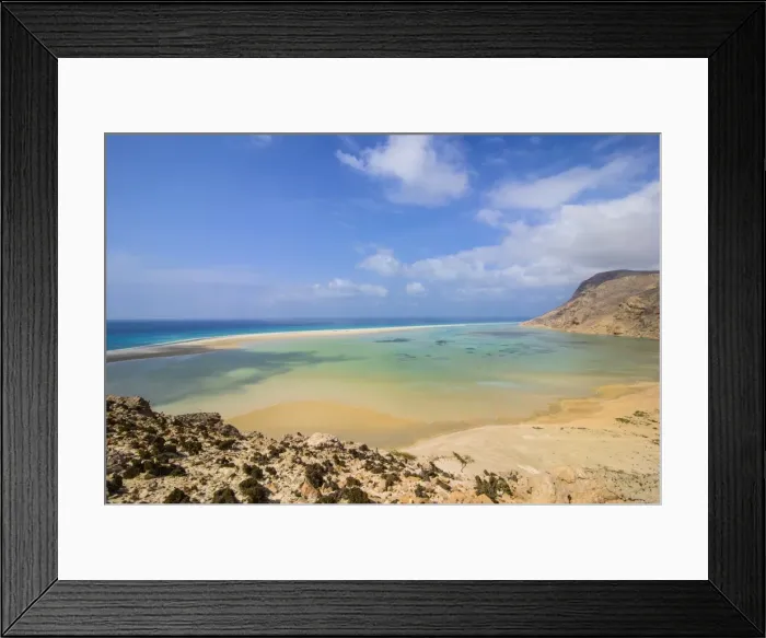 Framed Print : Detwah Lagoon near Qalansia at the west coast of the island of Socotra, UNESCO World Heritage Site, Yemen, Middle East Framed Print : Detwah Lagoon near Qalansia at the west coast of the island of Socotra, UNESCO World Heritage Site, Yemen, Middle East