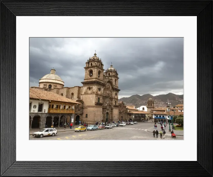 Framed Print : View over Iglesia de la Compania de Jesus church and La Merced church, Cuzco, UNESCO World Heritage Site, Peru, South America Framed Print : View over Iglesia de la Compania de Jesus church and La Merced church, Cuzco, UNESCO World Heritage Site, Peru, South America