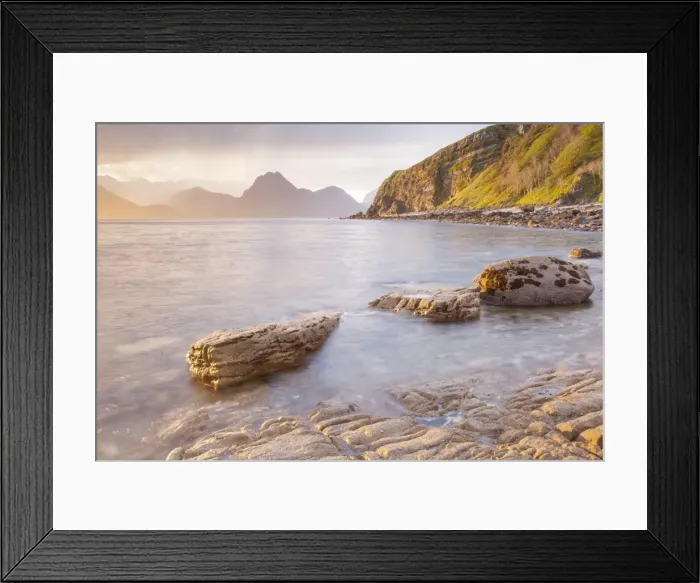Framed Print : Loch Scavaig and the Cuillin Hills on the Isle of Skye, Inner Hebrides, Scotland, United Kingdom, Europe