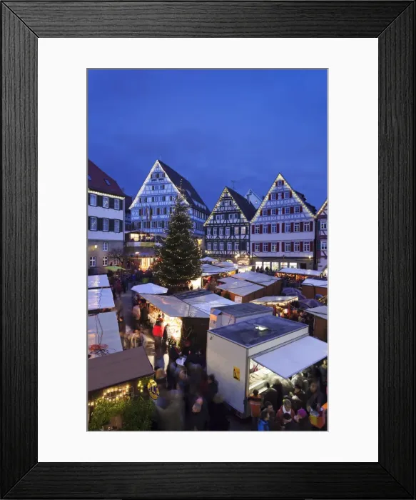 Framed Print : Weihnachtsmarkt in the Marktplatz, Herrenberg, Baden Wurttemberg, Germany, Europe Framed Print : Weihnachtsmarkt in the Marktplatz, Herrenberg, Baden Wurttemberg, Germany, Europe
