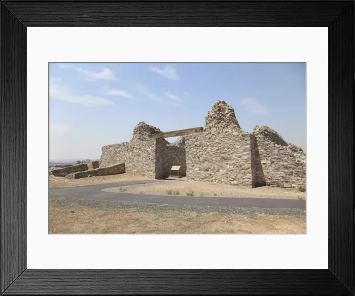 Framed Print : Church ruins, Gran Quivira, Salinas Pueblo Missions National Monument, Salinas Valley, New Mexico, United States of America, North America