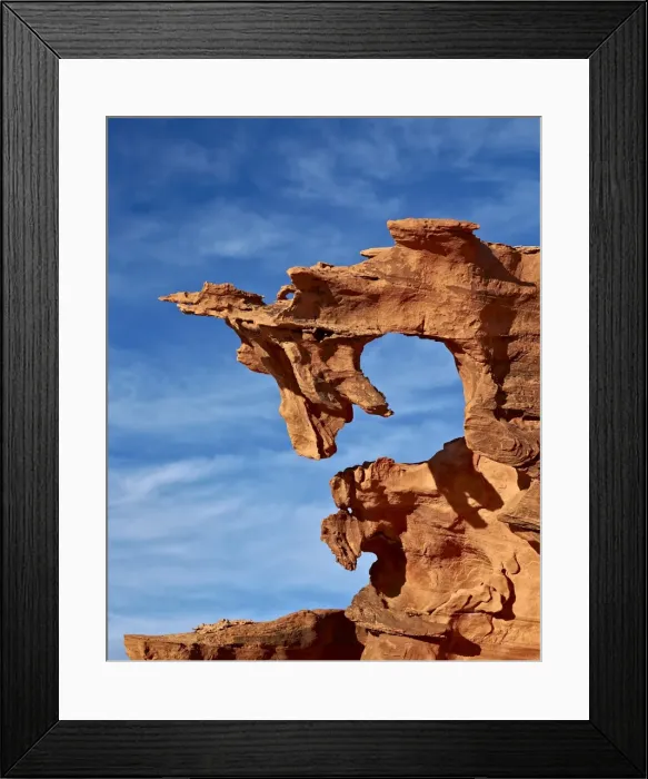 Framed Print : Red sandstone finger, Gold Butte, Nevada, United States of America, North America Framed Print : Red sandstone finger, Gold Butte, Nevada, United States of America, North America