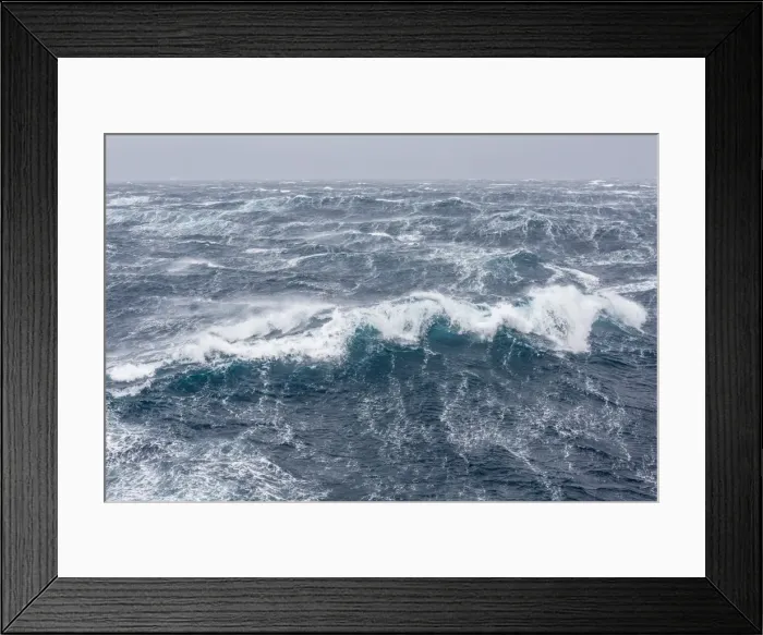 Framed Print : Gale force westerly winds build large waves in the Drake Passage, Antarctica, Polar Regions Framed Print : Gale force westerly winds build large waves in the Drake Passage, Antarctica, Polar Regions