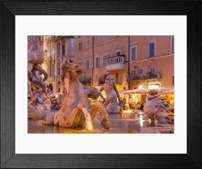 Framed Print : Piazza Navona in Rome, Lazio, Italy, Europe