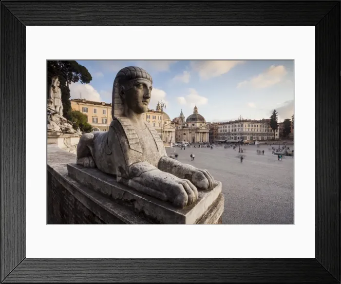 Framed Print : Piazza del Popolo in Rome, Lazio, Italy, Europe Framed Print : Piazza del Popolo in Rome, Lazio, Italy, Europe