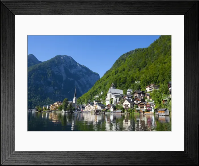 Framed Print : Village of Hallstatt, UNESCO World Heritage Site, Hallstattersee, Oberosterreich (Upper Austria), Austria, Europe Framed Print : Village of Hallstatt, UNESCO World Heritage Site, Hallstattersee, Oberosterreich (Upper Austria), Austria, Europe