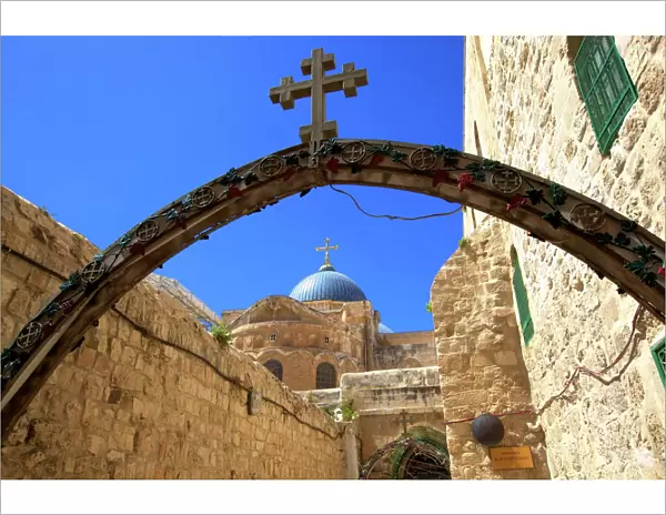 Ethiopian Monastery and Church of The Holy Sepulchre, Old City, UNESCO World Heritage Site, Jerusalem, Israel, Middle East