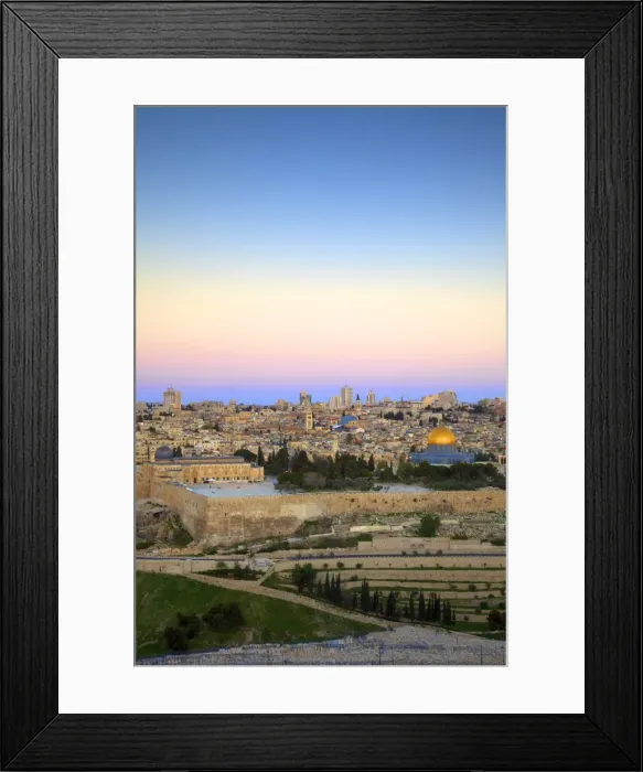 Framed Print : View of Jerusalem from The Mount of Olives, Jerusalem, Israel, Middle East Framed Print : View of Jerusalem from The Mount of Olives, Jerusalem, Israel, Middle East