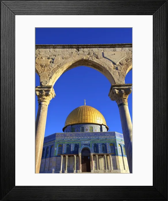 Framed Print : The Dome of the Rock, Temple Mount, UNESCO World Heritage Site, Jerusalem, Israel, Middle East Framed Print : The Dome of the Rock, Temple Mount, UNESCO World Heritage Site, Jerusalem, Israel, Middle East
