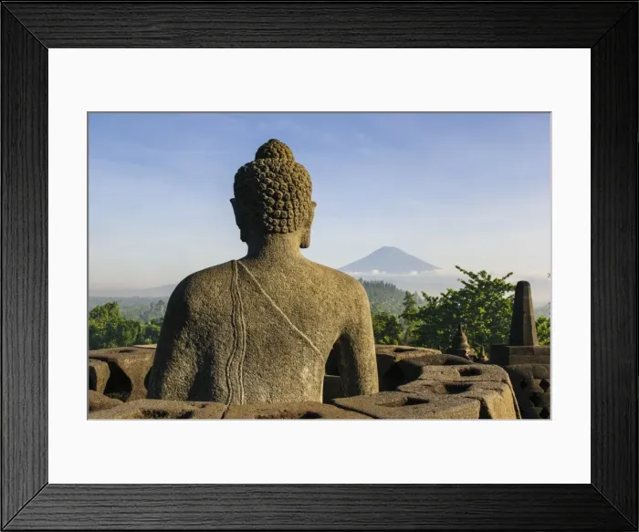 Framed Print : Sitting Buddha in the temple complex of Borobodur, UNESCO World Heritage Site, Java, Indonesia, Southeast Asia, Asia Framed Print : Sitting Buddha in the temple complex of Borobodur, UNESCO World Heritage Site, Java, Indonesia, Southeast Asia, Asia