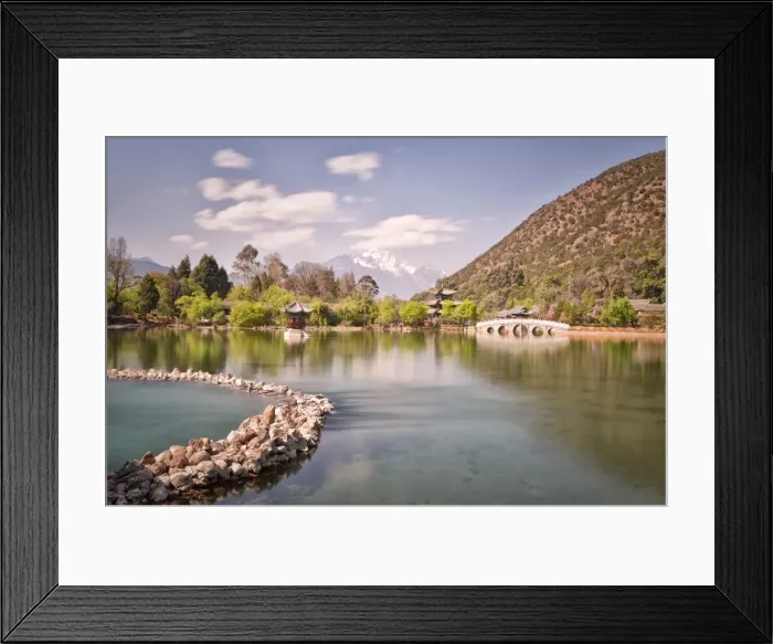 Framed Print : Heilongtan (Black Dragon Pond) in Jade Spring Park, Lijiang, Yunnan, China, Asia Framed Print : Heilongtan (Black Dragon Pond) in Jade Spring Park, Lijiang, Yunnan, China, Asia