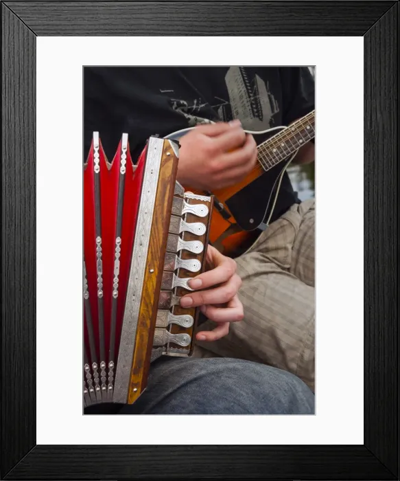 Framed Print : Accordion, ethnic group of musicians, River Emajogi, Tartu, Estonia, Baltic States, Europe Framed Print : Accordion, ethnic group of musicians, River Emajogi, Tartu, Estonia, Baltic States, Europe
