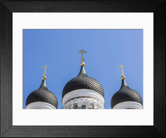Framed Print : Orthodox church domed spires in the capital city of Tallinn, Estonia, Europe Framed Print : Orthodox church domed spires in the capital city of Tallinn, Estonia, Europe