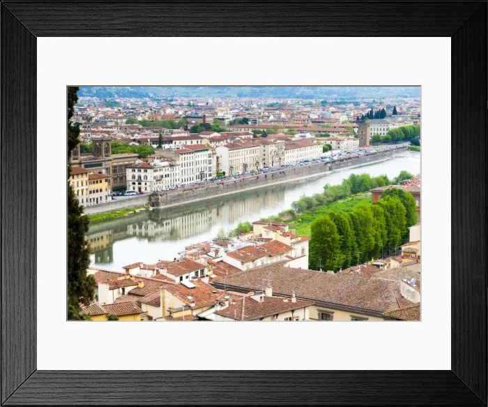 Framed Print : View of city center of Florence and River Arno, Florence (Firenze), UNESCO World Heritage Site, Tuscany, Italy, Europe Framed Print : View of city center of Florence and River Arno, Florence (Firenze), UNESCO World Heritage Site, Tuscany, Italy, Europe