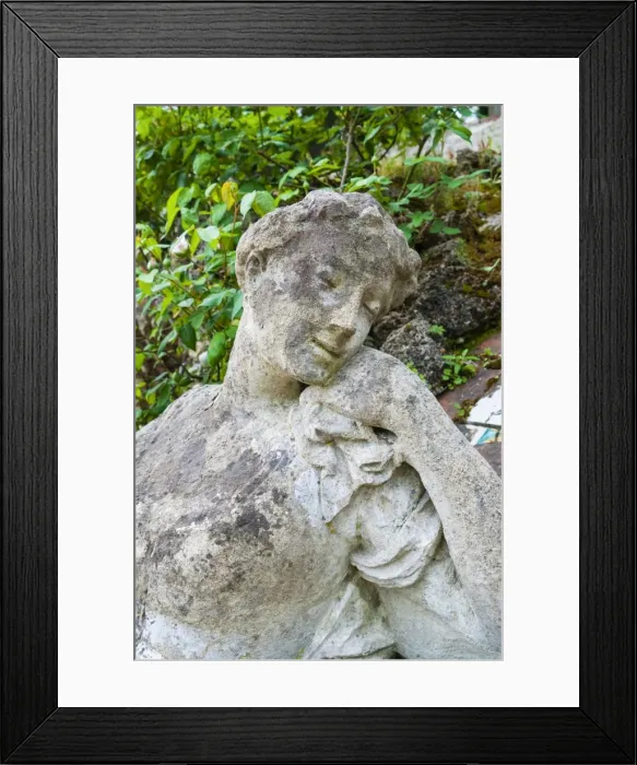 Framed Print : Statue at Giardino Bardini, UNESCO World Heritage Site, Florence (Firenze), Tuscany, Italy, Europe