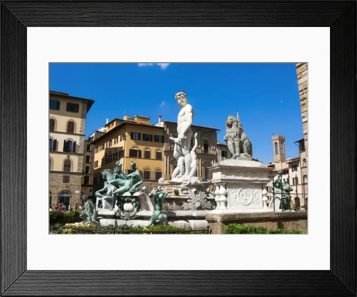 Framed Print : Fountain of Neptune (Biancone), Florence (Firenze), UNESCO World Heritage Site, Tuscany, Italy, Europe Framed Print : Fountain of Neptune (Biancone), Florence (Firenze), UNESCO World Heritage Site, Tuscany, Italy, Europe