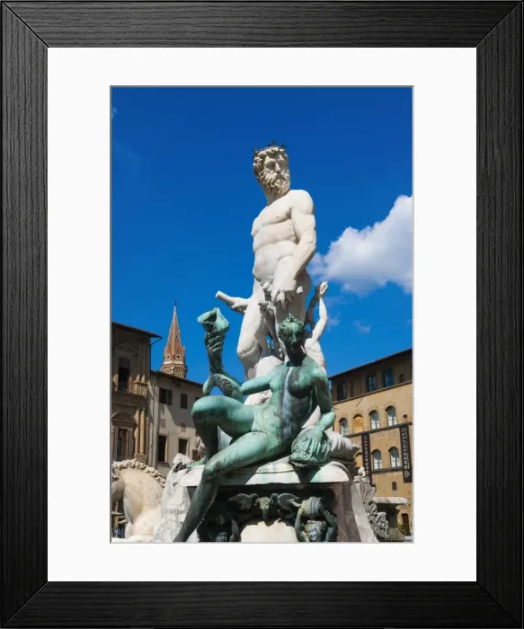 Framed Print : Fountain of Neptune (Biancone), Florence (Firenze), UNESCO World Heritage Site, Tuscany, Italy, Europe Framed Print : Fountain of Neptune (Biancone), Florence (Firenze), UNESCO World Heritage Site, Tuscany, Italy, Europe