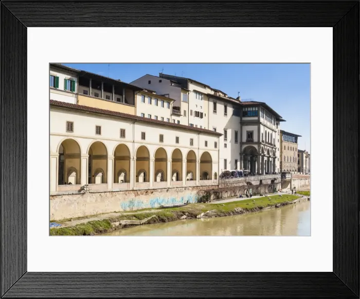 Framed Print : Galleria Vasariana and Uffizi, Florence (Firenze), UNESCO World Heritage Site, Tuscany, Italy, Europe Framed Print : Galleria Vasariana and Uffizi, Florence (Firenze), UNESCO World Heritage Site, Tuscany, Italy, Europe