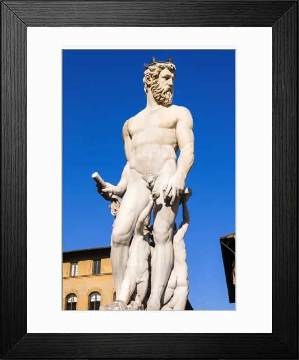 Framed Print : Fountain of Neptune (Biancone), UNESCO World Heritage Site, Florence (Firenze), Tuscany, Italy, Europe Framed Print : Fountain of Neptune (Biancone), UNESCO World Heritage Site, Florence (Firenze), Tuscany, Italy, Europe