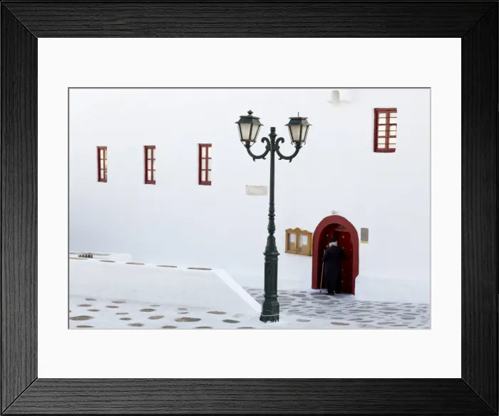 Framed Print : Ano Mera Monastery, Mykonos Island, Cyclades, Greek Islands, Greece, Europe Framed Print : Ano Mera Monastery, Mykonos Island, Cyclades, Greek Islands, Greece, Europe