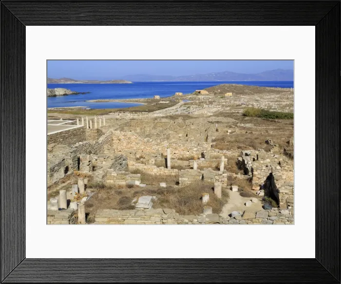 Framed Print : Delos archaeological ruins, UNESCO World Heritage Site, Delos, Cyclades, Greek Islands, Greece, Europe Framed Print : Delos archaeological ruins, UNESCO World Heritage Site, Delos, Cyclades, Greek Islands, Greece, Europe