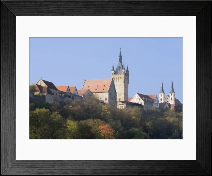 Framed Print : Blauer Turm Tower and St. Peter collegiate church, Bad Wimpfen, Neckartal Valley, Baden Wurttemberg, Germany, Europe Framed Print : Blauer Turm Tower and St. Peter collegiate church, Bad Wimpfen, Neckartal Valley, Baden Wurttemberg, Germany, Europe