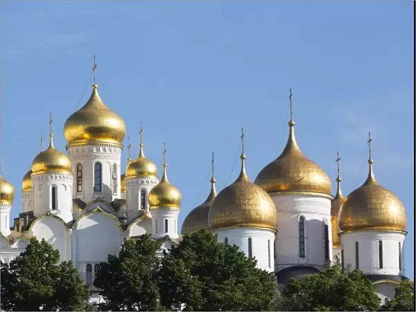 Cathedral of the Annunciation in the Kremlin, UNESCO World Heritage Site, Moscow, Russia, Europe