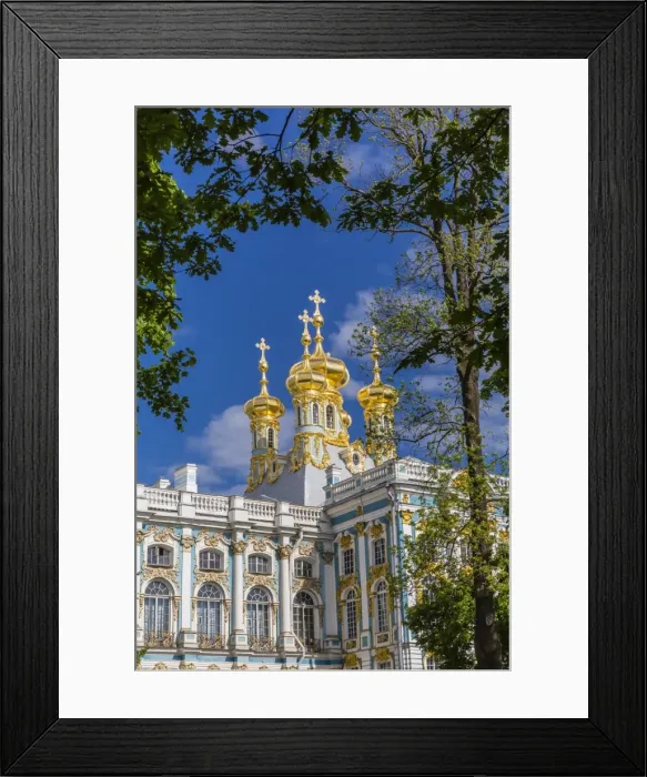 Framed Print : Exterior view of the Catherine Palace, Tsarskoe Selo, St. Petersburg, Russia, Europe Framed Print : Exterior view of the Catherine Palace, Tsarskoe Selo, St. Petersburg, Russia, Europe