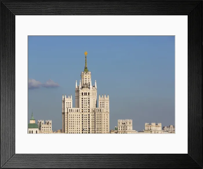 Framed Print : Moscow skyline with Stalanist-Gothic skyscraper, Moscow, Russia, Europe Framed Print : Moscow skyline with Stalanist-Gothic skyscraper, Moscow, Russia, Europe