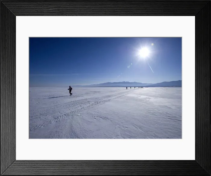 Framed Print : Runners in the 10th Baikal Ice marathon, run on the frozen surface of the worlds largest fresh water lake on March 1st 2014, Siberia, Russia, Eurasia Framed Print : Runners in the 10th Baikal Ice marathon, run on the frozen surface of the worlds largest fresh water lake on March 1st 2014, Siberia, Russia, Eurasia