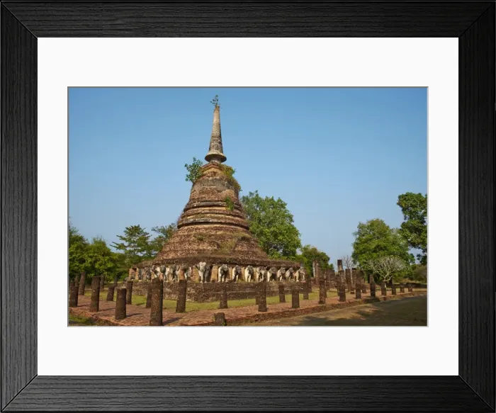 Framed Print : Wat Chang Lom, Sukhothai Historical Park, UNESCO World Heritage Site, Sukhothai, Thailand, Southeast Asia, Asia Framed Print : Wat Chang Lom, Sukhothai Historical Park, UNESCO World Heritage Site, Sukhothai, Thailand, Southeast Asia, Asia