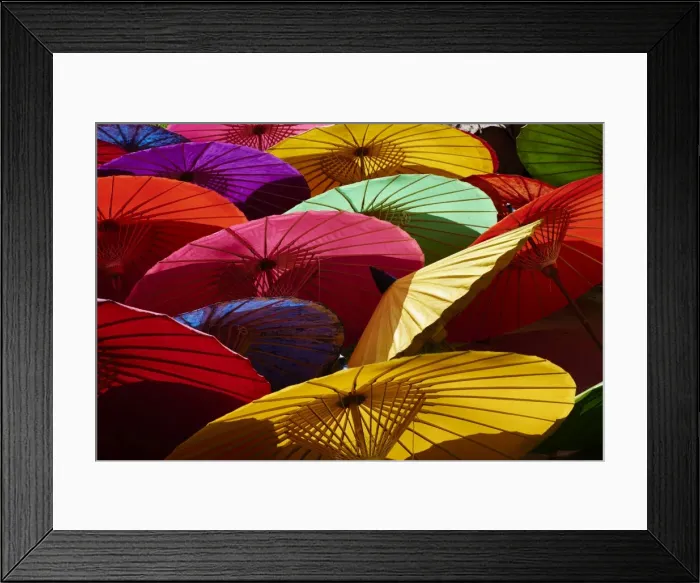 Framed Print : Umbrellas at Borsang Handicraft Village, Chiang Mai, Thailand, Southeast Asia, Asia Framed Print : Umbrellas at Borsang Handicraft Village, Chiang Mai, Thailand, Southeast Asia, Asia
