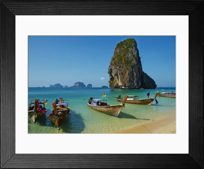 Framed Print : Ao Phra Nang Bay, Railay Beach, Hat Tham Phra Nang Beach, Krabi Province, Thailand, Southeast Asia, Asia Framed Print : Ao Phra Nang Bay, Railay Beach, Hat Tham Phra Nang Beach, Krabi Province, Thailand, Southeast Asia, Asia