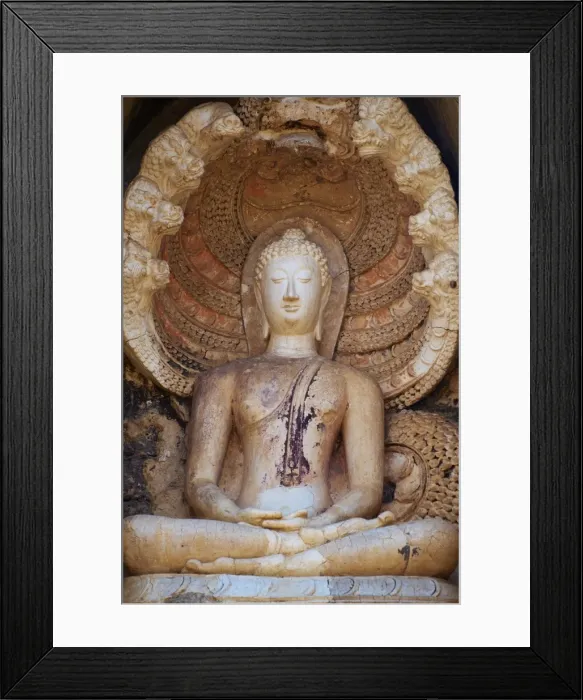 Framed Print : Wat Chedi Chet Thaeo Temple, ancient city Si Satchanalai, UNESCO World Heritage Site, Sukhothai Province, Thailand, Southeast Asia, Asia