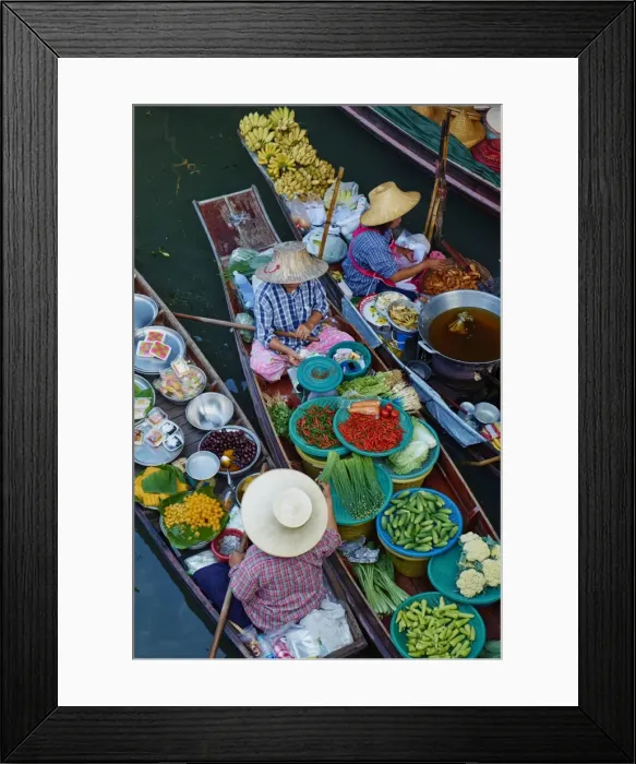 Framed Print : Floating market, Damnoen Saduak, Ratchaburi Province, Thailand, Southeast Asia, Asia Framed Print : Floating market, Damnoen Saduak, Ratchaburi Province, Thailand, Southeast Asia, Asia