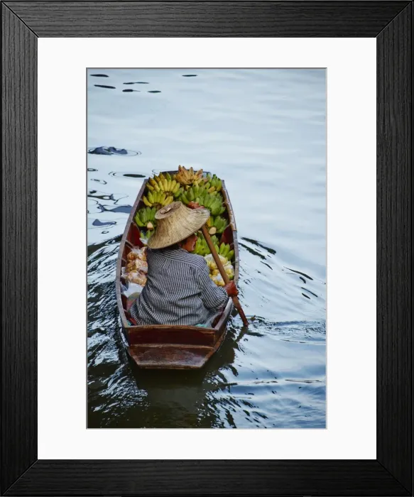Framed Print : Floating market, Damnoen Saduak, Ratchaburi Province, Thailand, Southeast Asia, Asia minor curves adjustments, removed rubbish in water Framed Print : Floating market, Damnoen Saduak, Ratchaburi Province, Thailand, Southeast Asia, Asia minor curves adjustments, removed rubbish in water