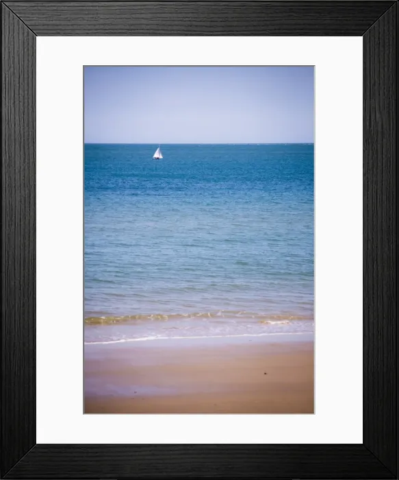 Framed Print : Sailing boat, seen from Swanage Beach, Dorset, England, United Kingdom, Europe Framed Print : Sailing boat, seen from Swanage Beach, Dorset, England, United Kingdom, Europe