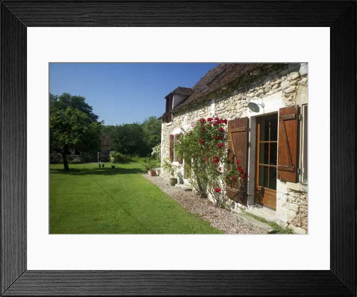 Framed Print : Holiday gite on a farm, Indre, Centre, France, Europe Framed Print : Holiday gite on a farm, Indre, Centre, France, Europe